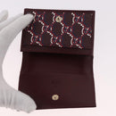 GUCCI GG Shadow Card Case PVC Bordeaux 795044 Auth SW2358M-8