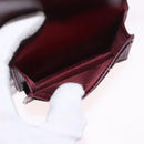 GUCCI GG Shadow Card Case PVC Bordeaux 795044 Auth SW2358M-17