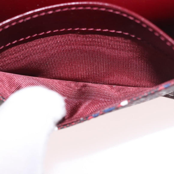 GUCCI GG Shadow Card Case PVC Bordeaux 795044 Auth SW2358M