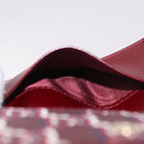 GUCCI GG Shadow Card Case PVC Bordeaux 795044 Auth SW2358M-21