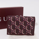 GUCCI GG Shadow Card Case PVC Bordeaux 795044 Auth SW2358M-12