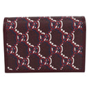 GUCCI GG Shadow Card Case PVC Bordeaux 795044 Auth SW2358M-13