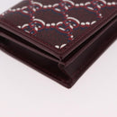 GUCCI GG Shadow Card Case PVC Bordeaux 795044 Auth SW2358M-7