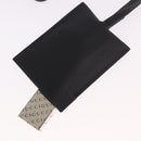 GUCCI Clochette Necklace Leather Black Auth SW2359V-8