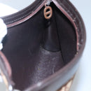 Christian Dior Trotter Canvas Shoulder Bag Brown Auth sw236-18