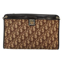 Christian Dior Trotter Canvas Shoulder Bag Brown Auth sw236-2