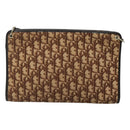 Christian Dior Trotter Canvas Shoulder Bag Brown Auth sw236-3