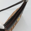 Christian Dior Trotter Canvas Shoulder Bag Brown Auth sw236-6