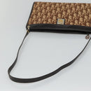Christian Dior Trotter Canvas Shoulder Bag Brown Auth sw236-7