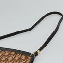 Christian Dior Trotter Canvas Shoulder Bag Brown Auth sw236-8