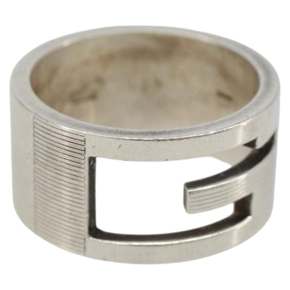 GUCCI icon Ring metal Silver Auth SW2360V