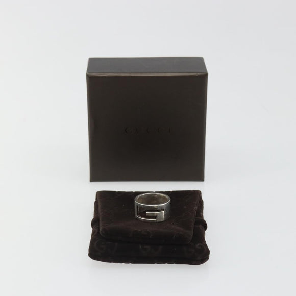 GUCCI icon Ring metal Silver Auth SW2360V