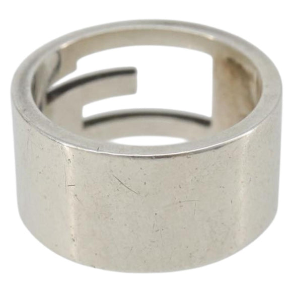 GUCCI icon Ring metal Silver Auth SW2360V