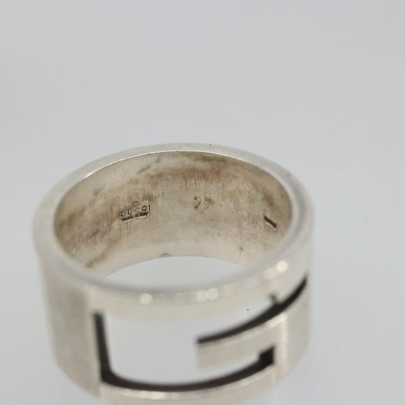 GUCCI icon Ring metal Silver Auth SW2360V