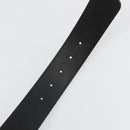 GUCCI GG Supreme Belt PVC 39.4"" Black Silver 411924 Auth SW2361M-9