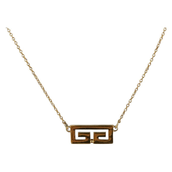 GIVENCHY Necklace metal Gold Auth SW2362