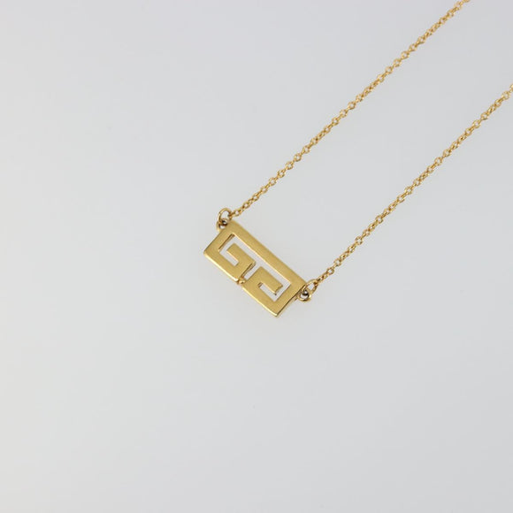 GIVENCHY Necklace metal Gold Auth SW2362