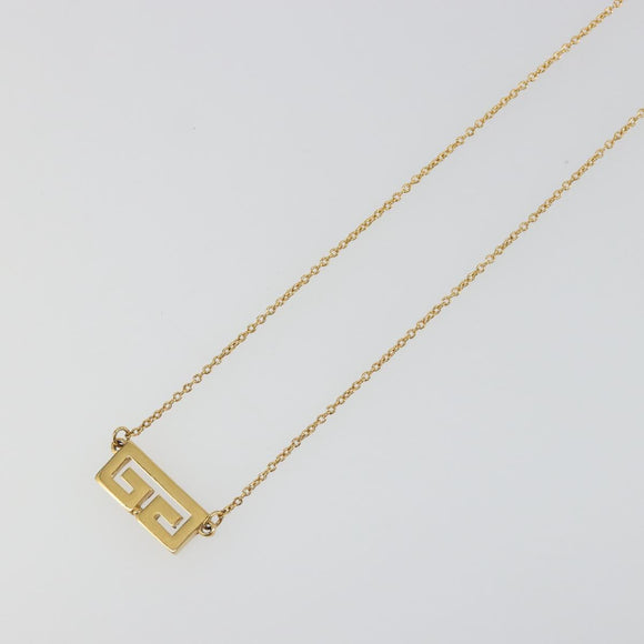 GIVENCHY Necklace metal Gold Auth SW2362