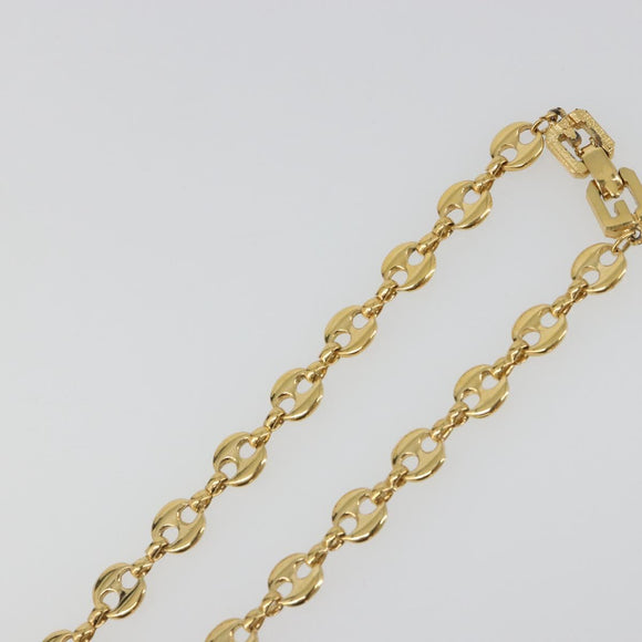 GIVENCHY Necklace metal Gold Auth SW2363