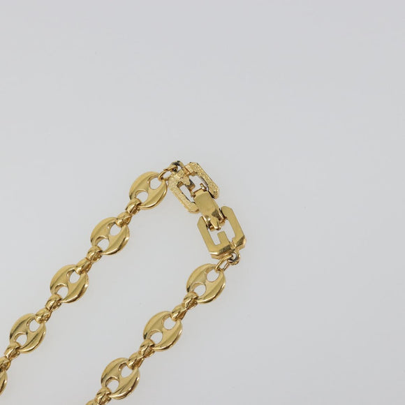 GIVENCHY Necklace metal Gold Auth SW2363