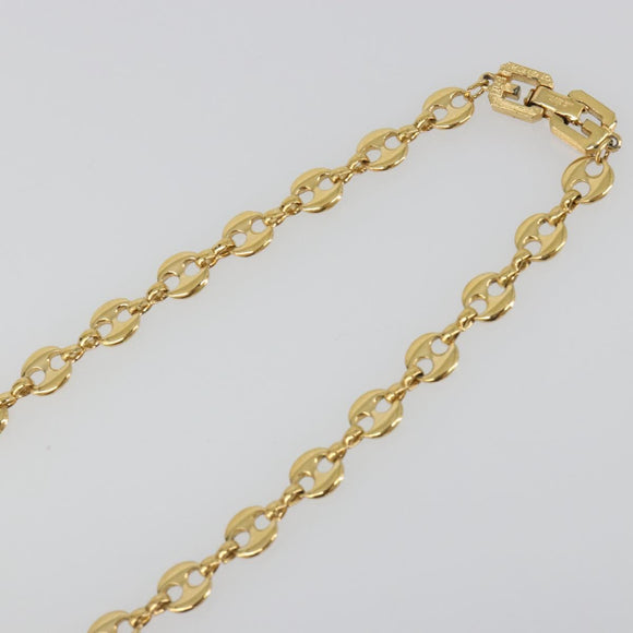 GIVENCHY Necklace metal Gold Auth SW2363