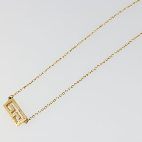 GIVENCHY Necklace metal Gold Auth SW2364