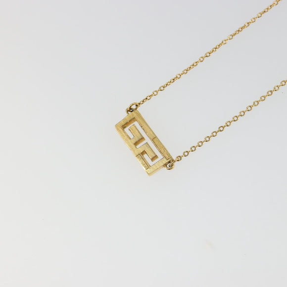 GIVENCHY Necklace metal Gold Auth SW2364