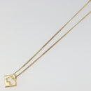 GIVENCHY Rhinestone Necklace metal Gold Auth SW2366-11