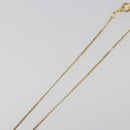 GIVENCHY Rhinestone Necklace metal Gold Auth SW2366-13