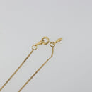 GIVENCHY Rhinestone Necklace metal Gold Auth SW2366-14