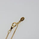 GIVENCHY Rhinestone Necklace metal Gold Auth SW2366-15