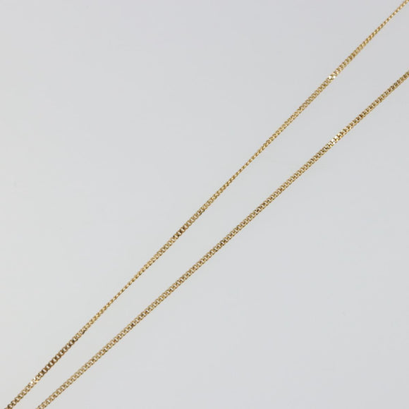 GIVENCHY Rhinestone Necklace metal Gold Auth SW2366