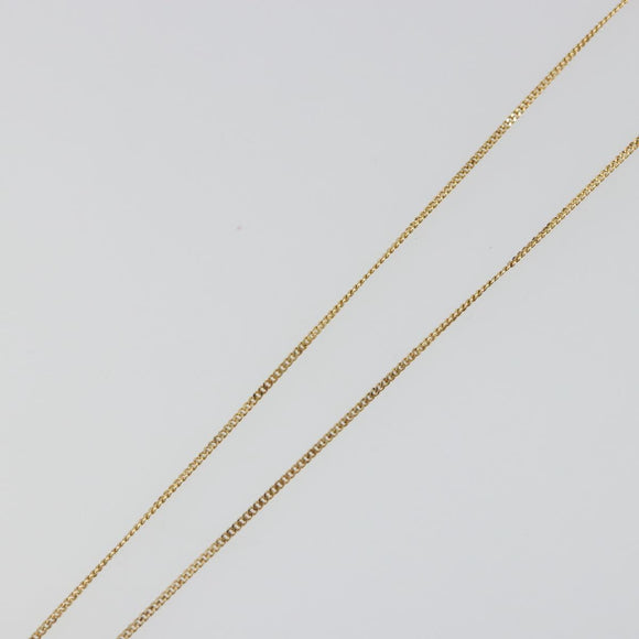 GIVENCHY Rhinestone Necklace metal Gold Auth SW2366