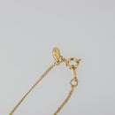 GIVENCHY Rhinestone Necklace metal Gold Auth SW2366-8