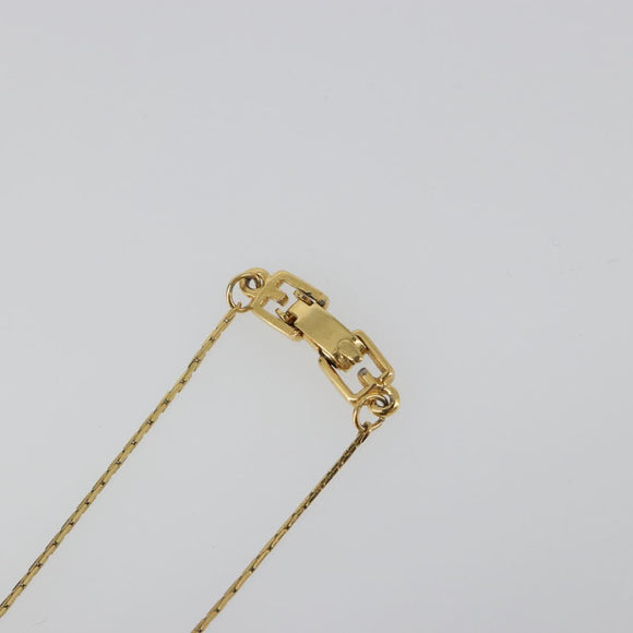 GIVENCHY Necklace metal Gold Auth SW2367