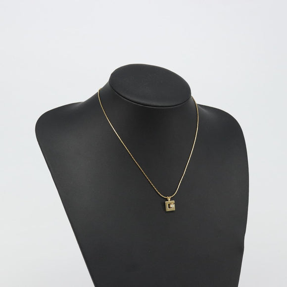 GIVENCHY Necklace metal Gold Auth SW2367