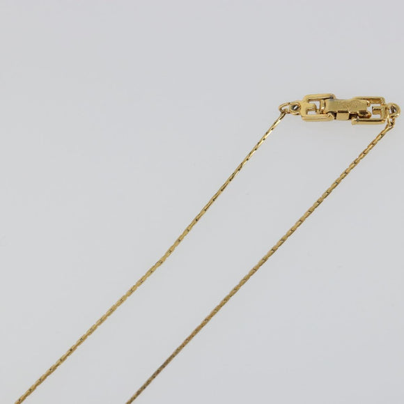 GIVENCHY Necklace metal Gold Auth SW2367