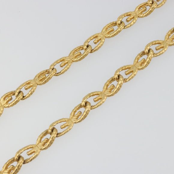GIVENCHY Necklace metal Gold Auth SW2369