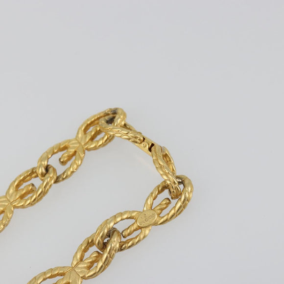 GIVENCHY Necklace metal Gold Auth SW2369
