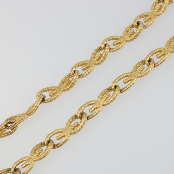 GIVENCHY Necklace metal Gold Auth SW2369