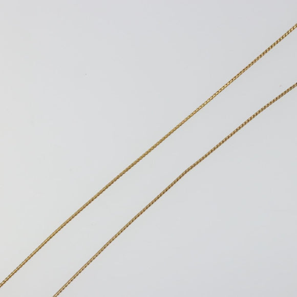 SAINT LAURENT Necklace metal Gold Tone Auth SW2370