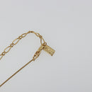 SAINT LAURENT Necklace metal Gold Tone Auth SW2370-13