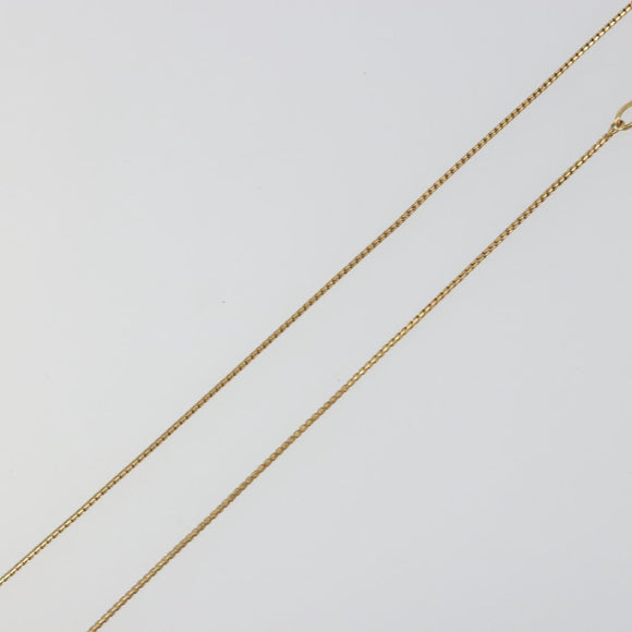 SAINT LAURENT Necklace metal Gold Tone Auth SW2370