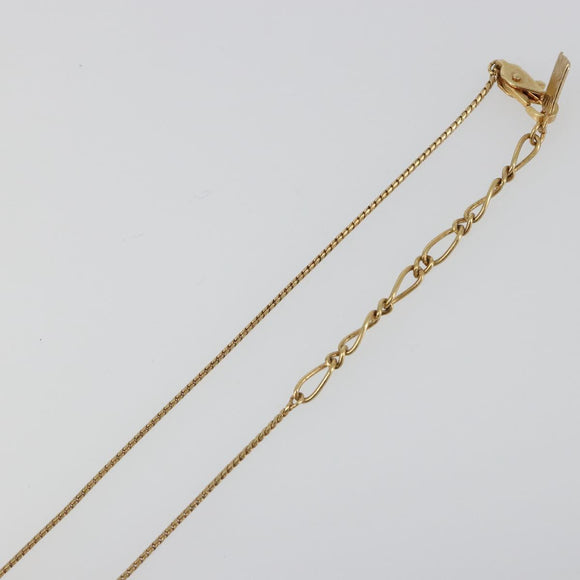 SAINT LAURENT Necklace metal Gold Tone Auth SW2370