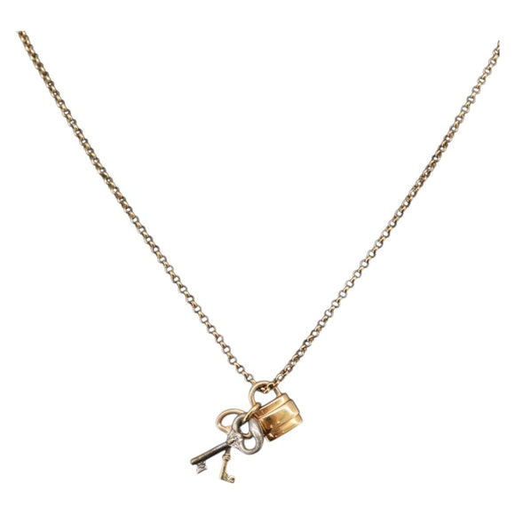 Chloe Necklace metal Gold Auth SW2372