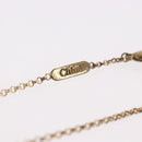 Chloe Necklace metal Gold Auth SW2372-14