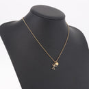 Chloe Necklace metal Gold Auth SW2372-16