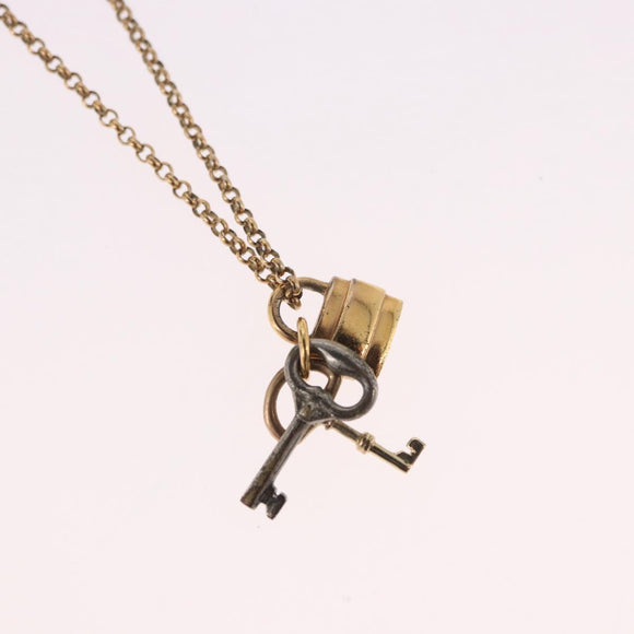 Chloe Necklace metal Gold Auth SW2372