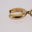 FENDI Aurochre Rhinestones Pierce Earring metal Gold Auth SW2373V-16