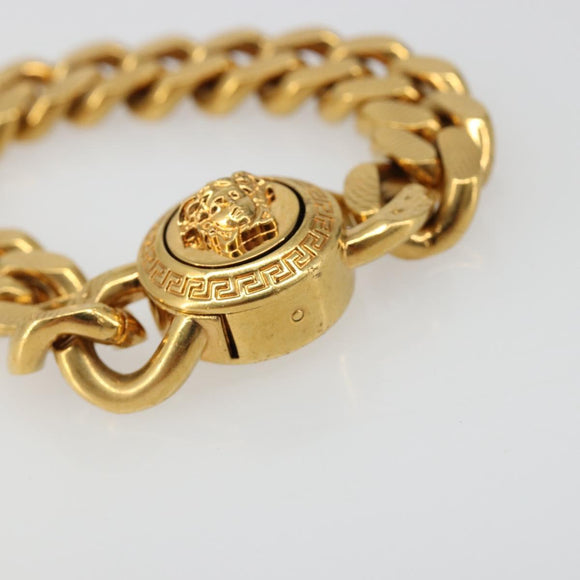 VERSACE Bracelet metal Gold Auth SW2374V